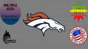 DENVER BRONCOS NFL Vinyl Decal Football Laptop Bumper Sticker S17 - Picture 1 of 11