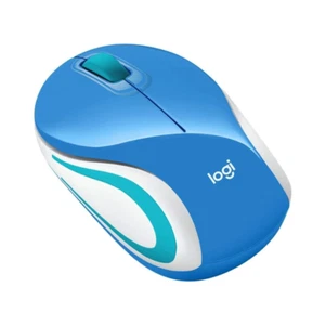 Logitech Wireless Mini Mouse M187, 1000 DPI, Ultra Portable, PC/Mac - Blue - Picture 1 of 5