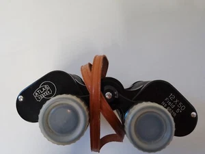 ATLAS Coated Binoculars 12 x 50 Field 5Degrees No.65215 with Case SPARES/REPAIR - Picture 1 of 8