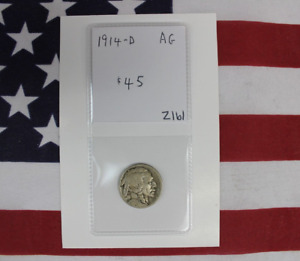 1914-D Buffalo Nickel - About Good Condition (Z161)