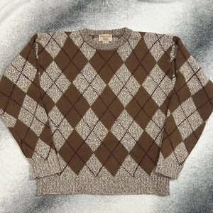 Woodward Shop braun Wolle Argyle Pullover Herren Medium - Bild 1 von 7
