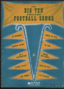 1945 Big Ten College Football Songs Sheet Music Piano Sheet Music Songbook