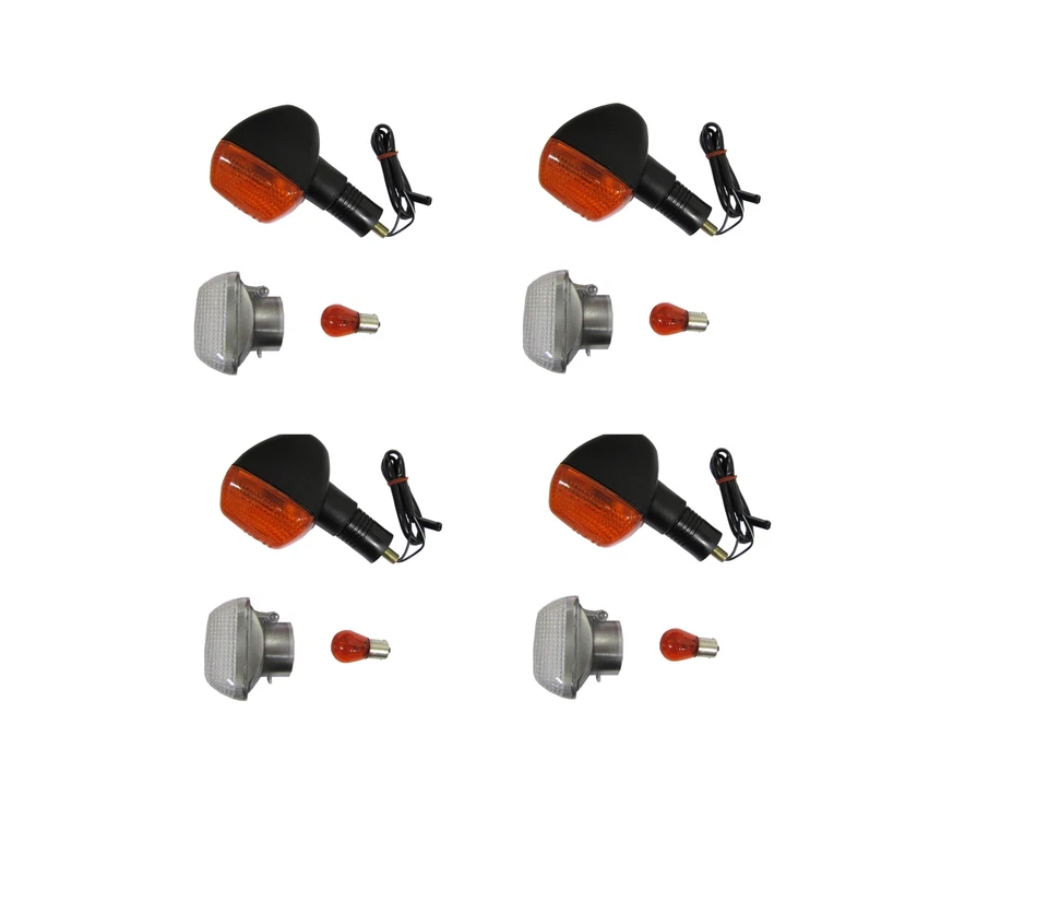 Indicators Complete Set of 4 Front & Rear For Suzuki GS 500 2001-2008 - Imagem 1 de 1