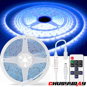 LED Strip Light 2538 SMD Blue Waterproof IR Controller 12V 5M - Picture 1 of 12