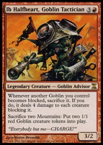 MTG - Ib Halfheart, Goblin Tactician - Time Spiral - NM, English Magic FLAT RATE - Picture 1 of 1
