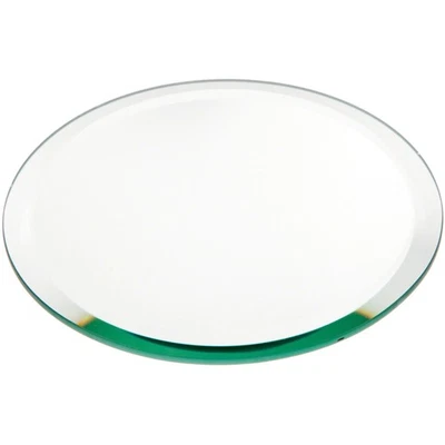 Plymor 6" Round, 5mm Thick Beveled Glass Mirror Circle - Image 1 of 3