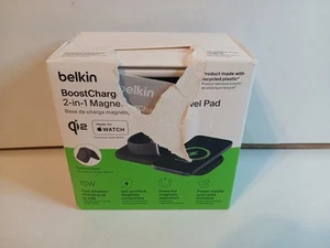 Belkin BoostCharge Pro 2-in-1 Magnetic Charging Travel Pad 15W Qi2 (SEALED) - Photo 1 sur 5