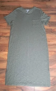 Jessica Simpson Kalamata Maxi Shirt Dress Size XL Green Casual Comfort NWT  - Picture 1 of 13