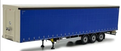 MARGE MODELS, Rimorchio inclinato blu a 3 assi PACTON, 1/32,  MAR1902-01-11 - Immagine 1 di 3