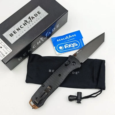 Cuchillo plegable de bolsillo Benchmade 537GY-03 Rescate mango negro bloqueo eje caída Foto 1 de 4