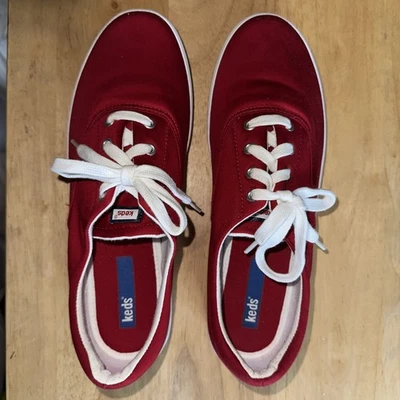 Red Keds Sneakers Size 10 WF03453M Cotton Canvas Body Lace Up Classic - Image 1 of 4