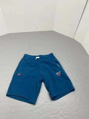 Chicago Bulls Shorts Mens Small Blue NBA Basketball New Era Athletic Drawstring - Image 1 of 4