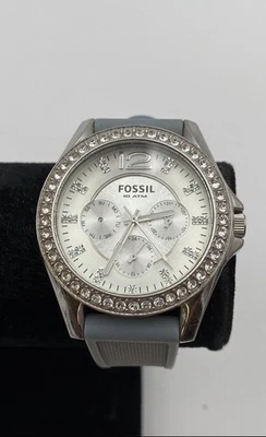 Reloj Pulsera Fossil Riley ES-2344 Acero Inoxidable 10 ATM Clásico Cronómetro Foto 1 de 4