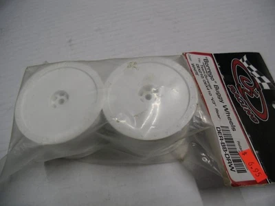 DE Racing Speedline Buggy Rear Wheel B6.3 B6.4 B74.1 B74.2 TLR 22 22X-4 White - Image 1 of 2