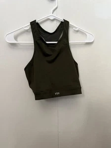 VSX Victoria's Secret Sports Bra Med Green Athletic Racerback - Picture 1 of 3
