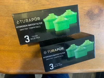 Turapur hydrogen maxtra compatible water filters 2 boxes of 3 number 3 set - Image 1 of 3
