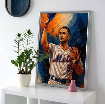 David Wright Farewell Poster or Canvas - David Wright NY Mets Wall Art Painting - Image 1 of 4
