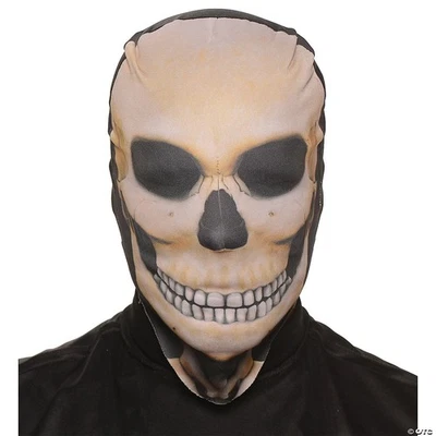 Adults Skull Skin Mask - Creepy Scary Halloween Costume Accessory Prop - Image 1 of 4