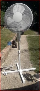 16" Oscillating Pedestal Freestanding Electric Fan - White - Picture 1 of 3