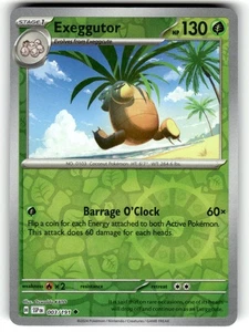 Pokemon SV08 Surging Sparks Exeggutor 003/191 Reverse Holo - Picture 1 of 4