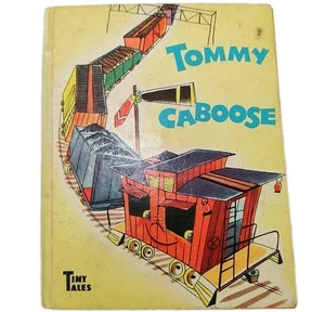 Vintage Whitman Tiny Tales Book  Tommy Caboose 4" Mini Book 1950's Train Hobby - Picture 1 of 10