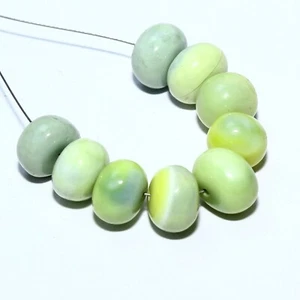 Cuentas rondelle lisas de ópalo sombreado natural briolette piedras preciosas sueltas joyería - Imagen 1 de 6