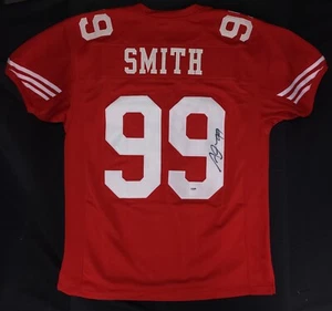 (S10) ALDON SMITH Hand Signed Autograph San Francisco 49ers Jersey #99 PSA/DNA - Picture 1 of 4