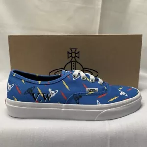 Vans Vivienne Westwood Authentic Lace Up Thunderbolt Orbs / Blue Women Size 7 - Picture 1 of 12