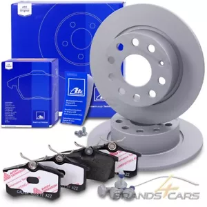 ATE BREMSSCHEIBEN Ø253 +BELÄGE HINTEN FÜR SKODA OCTAVIA 2 3 VW GOLF 5 6 JETTA 4 - Bild 1 von 12
