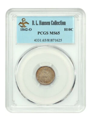 1842-O H10C PCGS MS65 ex: D.L. Hansen - Image 1 of 4