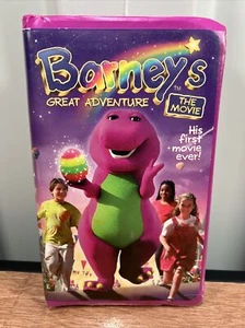  Barneys Great Adventure: The Movie (VHS, 1998) Purple Clamshell Dinosaur Barney - Bild 1 von 6