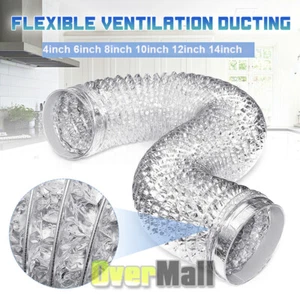 14" Flexible Duct Exhaust Fan Air Ducting Hose 25ft Extractor Blower Ventilation - Picture 1 of 18