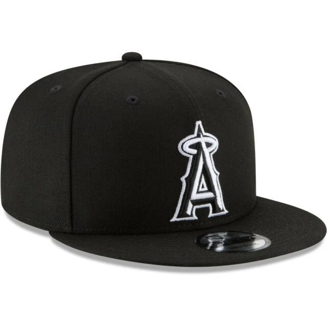 New Era Los Angeles Angels 9Fifty MLB League Baseball Cap - Black/White, One Size (11591089)