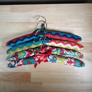 Stoff Kleiderhänger Boho Vintage 4er Set - Bild 1 von 1