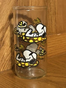 Snoopy Peanuts Glass Vintage 1965 United Feature Syndicate Dibujos Animados Coleccionables - Imagen 1 de 3