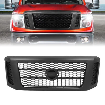 For 2017-2019 Nissan Titan XD #62310-EZ55D Midnight Edition Grille Assembly NEW - Image 1 of 4