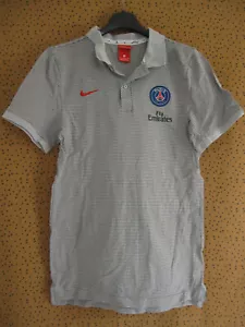 Polo Nike PSG Paris Saint Germain maillot porté #24 vintage Coton Jersey - S - Imagen 1 de 5