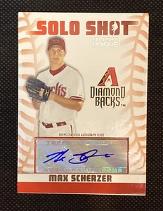 MAX SCHERZER 2011 TOPPS UNIQUE SOLO SHOT AUTO POOR CONDITION - Picture 1 of 7