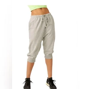 Free People FP Movement Women’s Best of Cropped Jogg Sweats Heather Gray Small - Picture 1 of 13