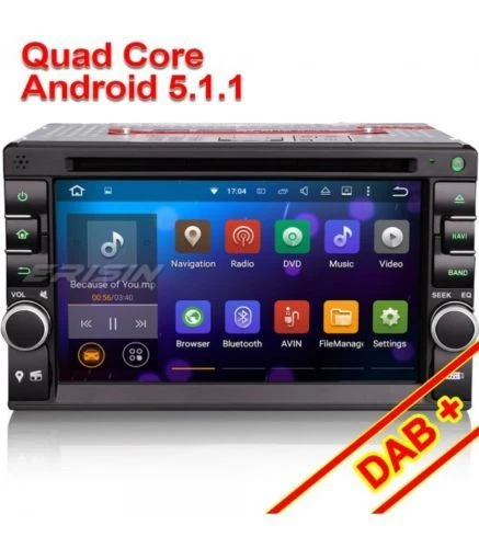 AUTORADIO 2 DIN GPS  QUAD-CORE ANDROID 5.1 DAB+ WIFI 3G USB ES3646U BLUETOOTH - Immagine 1 di 1