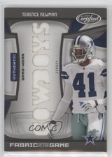 2009 Certified Fabric of the Game Die-Cut Team Nickname /25 Terence Newman #20
