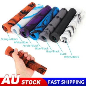 Rubber Handlebar Grips for BMX MTB Road Mountain Bike Scooter Bicycle Handle Bar - Picture 1 of 20