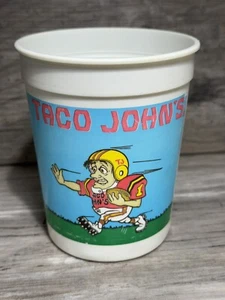 Vintage Taco John’s Plastic Cup Tackle your Hunger - Picture 1 of 8