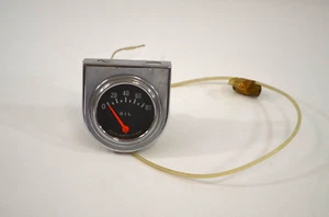 Precision Engineered Car Oil Pressure Gauge Chrome Housing 2" Japan Untested - Picture 1 of 9