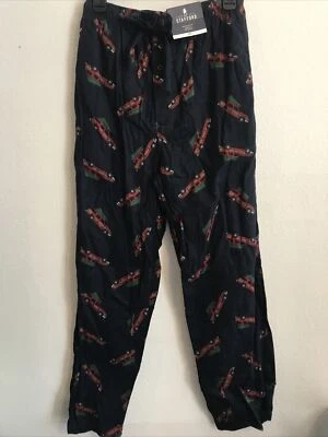 Stafford Mens Pajama Lounge Pants Size Small Navy Ret $26 (5hmbx-22-3) - Image 1 of 4