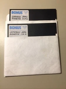 Vintage Infotech Demo Software 5.25” Floppy Disks - Picture 1 of 8