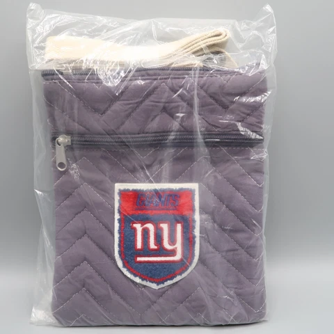 NFL Quilted Tote Crossbody bag Purse Gray New York Giants New Cover