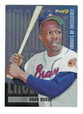 HANK AARON 2001 TOPPS HD IMAGES OF EXCELLENCE #IE4 ATLANTA BRAVES