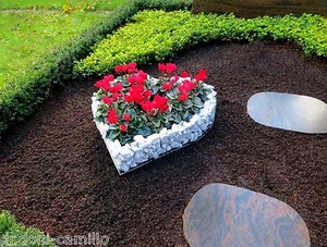 XXXL 100 x90 x10cm Herz Gitter Grabschmuck Grabgestaltung Friedhof Herzgrab Grab - Bild 1 von 6