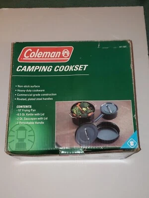 Coleman 6 pc  Non Stick Heavy Duty Camping Cook Set Damaged Box - Image 1 of 4